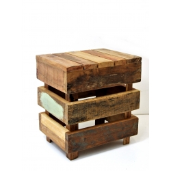 Kwietnik stolik skrzynka 3w1 drewno egzotyczne